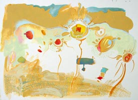 Landscape: Watercolor on paper