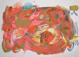 Hot Mess: Watercolor on paper